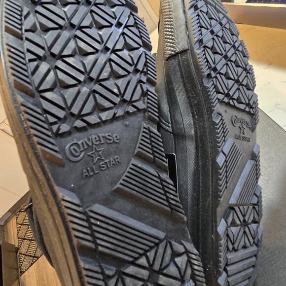 NEW CONVERSE ALL TERRAIN HI Waterproof Leather Boots Shoes 168864c Black SZ 10 - Picture 9 of 16